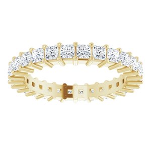 10K Yellow Gold 1 1/4 CTW Lab-Grown Diamond Eternity Band Size 5