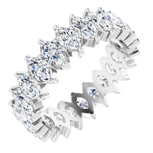 14K White Gold 2 7/8 CTW Natural Diamond Eternity Band Size 5