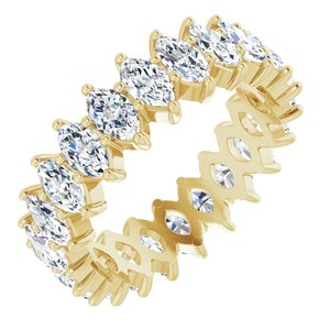 14K Yellow Gold 2 7/8 CTW Natural Diamond Eternity Band Size 5