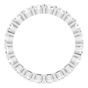 Platinum 1 3/8 CTW Lab-Grown Diamond Eternity Band Size 5