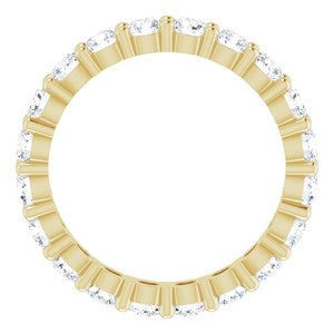14K Yellow Gold 1 3/8 CTW Lab-Grown Diamond Eternity Band Size 5