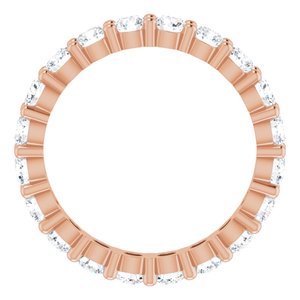 10K Rose Gold 1 3/8 CTW Lab-Grown Diamond Eternity Band Size 5