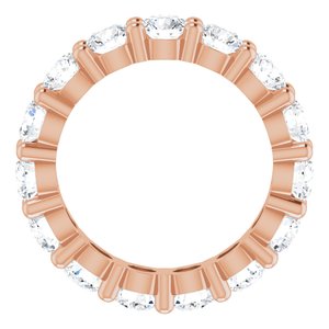 14K Rose Gold 3 1/6 CTW Lab-Grown Diamond Eternity Band Size 5
