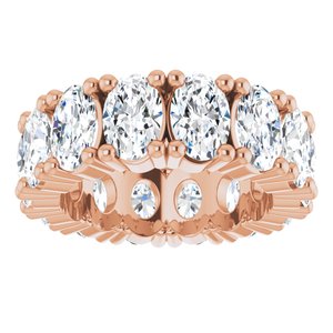 14K Rose Gold 5 5/8 CTW Lab-Grown Diamond Eternity Band Size 4