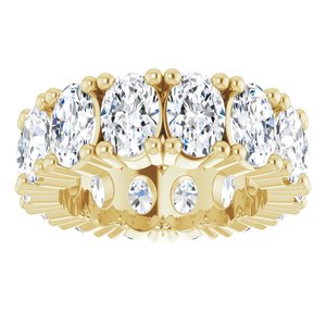 14K Yellow Gold 5 5/8 CTW Lab-Grown Diamond Eternity Band Size 4