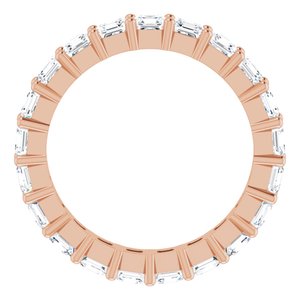 14K Rose Gold 2 1/8 CTW Lab-Grown Diamond Eternity Band Size 5