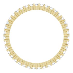 10K Yellow Gold 1/3 CTW Lab-Grown Diamond Eternity Band Size 5.25