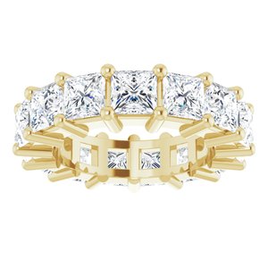 10K Yellow Gold 6 CTW Natural Diamond Eternity Band Size 4.75