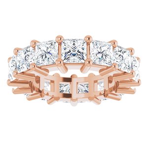10K Rose Gold 6 CTW Natural Diamond Eternity Band Size 4.75