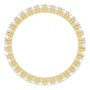 10K Yellow Gold 5/8 CTW Lab-Grown Diamond Eternity Band Size 5