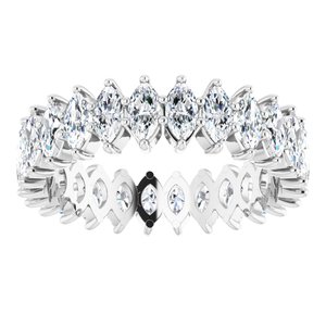 Platinum 1 3/4 CTW Natural Diamond Eternity Band Size 5