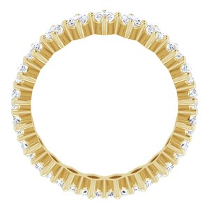 14K Yellow Gold 2 3/4 CTW Lab-Grown Diamond Eternity Band Size 4.5