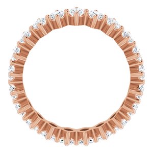14K Rose Gold 2 3/4 CTW Lab-Grown Diamond Eternity Band Size 4.5