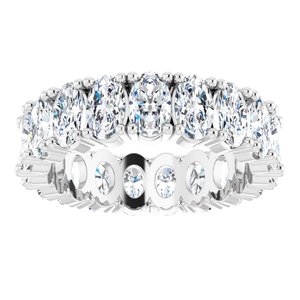 14K White Gold 3 3/8 CTW Lab-Grown Diamond Eternity Band Size 5.25