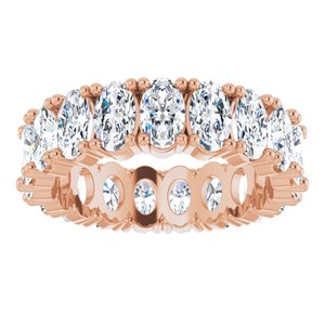 14K Rose Gold 4 3/4 CTW Natural Diamond Eternity Band Size 5.25