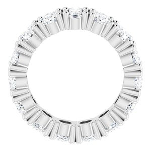 Platinum 5 1/2 CTW Natural Diamond Eternity Band Size 5.25