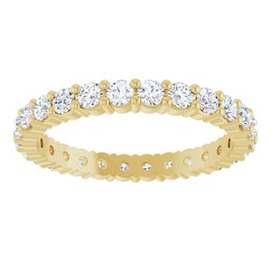 14K Yellow Gold 3/4 CTW Natural Diamond Eternity Band Size 5