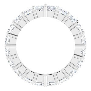 10K White Gold 3 1/4 CTW Natural Diamond Eternity Band Size 5
