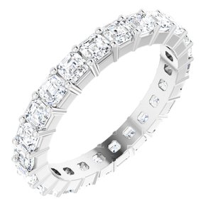 14K White Gold 1 3/4 CTW Lab-Grown Diamond Eternity Band Size 5