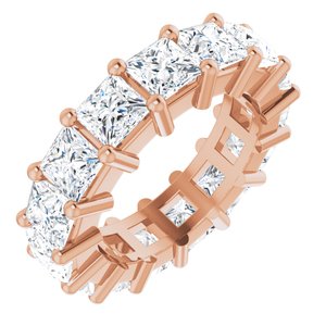 10K Rose Gold 6 CTW Lab-Grown Diamond Eternity Band Size 4.75
