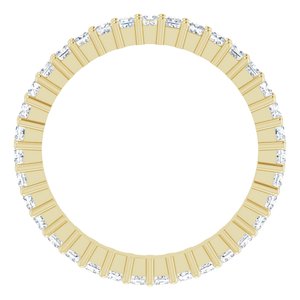 14K Yellow Gold 3/4 CTW Lab-Grown Diamond Eternity Band Size 5