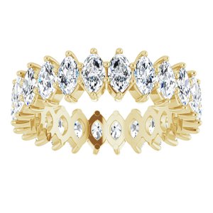 14K Yellow Gold 2 1/5 CTW Natural Diamond Eternity Band Size 5