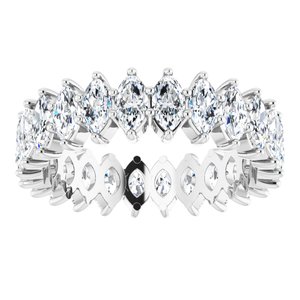 14K White Gold 2 1/5 CTW Lab-Grown Diamond Eternity Band Size 5