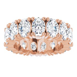 10K Rose Gold 5 1/2 CTW Lab-Grown Diamond Eternity Band Size 5.25