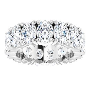 14K White Gold 6 CTW Lab-Grown Diamond Eternity Band Size 5.25