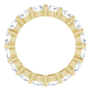 10K Yellow Gold 2 3/8 CTW Lab-Grown Diamond Eternity Band Size 4.5