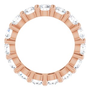 10K Rose Gold 3 5/8 CTW Natural Diamond Eternity Band Size 5