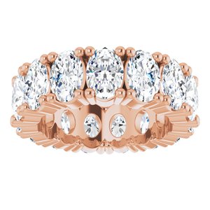10K Rose Gold 5 1/2 CTW Lab-Grown Diamond Eternity Band Size 5