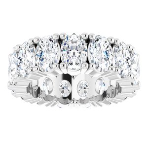 Platinum 5 1/2 CTW Natural Diamond Eternity Band Size 5