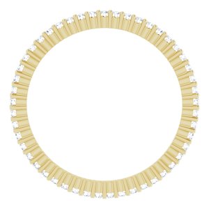 10K Yellow Gold 1/5 CTW Lab-Grown Diamond Eternity Band Size 5