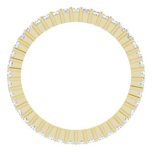 14K Yellow Gold 3/8 CTW Lab-Grown Diamond Eternity Band Size 5