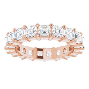 14K Rose Gold 3 CTW Lab-Grown Diamond Eternity Band Size 5