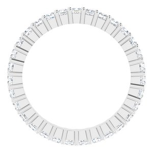 14K White Gold 1 CTW Lab-Grown Diamond Eternity Band Size 5