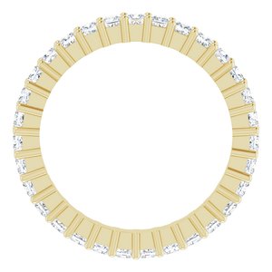 10K Yellow Gold 1 CTW Natural Diamond Eternity Band Size 5