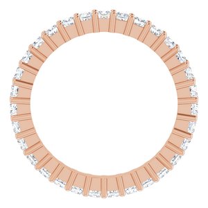 10K Rose Gold 1 CTW Lab-Grown Diamond Eternity Band Size 5