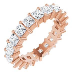 10K Rose Gold 2 1/3 CTW Natural Diamond Eternity Band Size 5