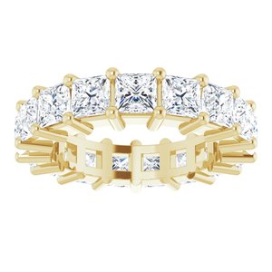10K Yellow Gold 4 1/4 CTW Natural Diamond Eternity Band Size 5