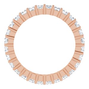 14K Rose Gold 1 1/4 CTW Lab-Grown Diamond Eternity Band Size 5