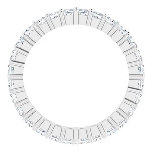 10K White Gold 1 1/4 CTW Lab-Grown Diamond Eternity Band Size 5
