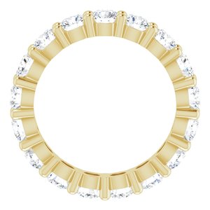 10K Yellow Gold 2 1/2 CTW Lab-Grown Diamond Eternity Band Size 5