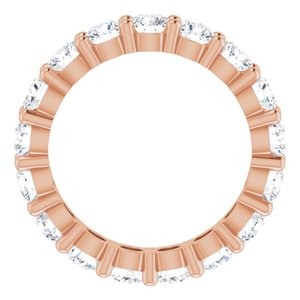 10K Rose Gold 2 1/2 CTW Natural Diamond Eternity Band Size 5