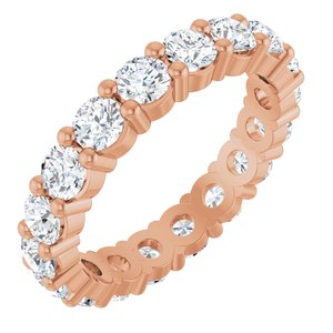 10K Rose Gold 1 5/8 CTW Natural Diamond Eternity Band Size 5