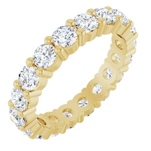 10K Yellow Gold 1 5/8 CTW Natural Diamond Eternity Band Size 5