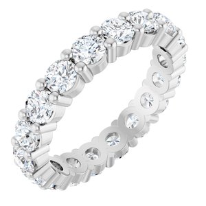 Platinum 1 5/8 CTW Lab-Grown Diamond Eternity Band Size 5