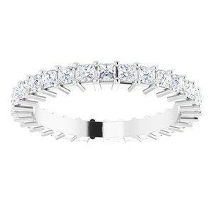 Platinum 1 CTW Lab-Grown Diamond Eternity Band Size 5