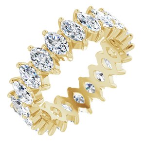 14K Yellow Gold 2 3/4 CTW Lab-Grown Diamond Eternity Band Size 4.5